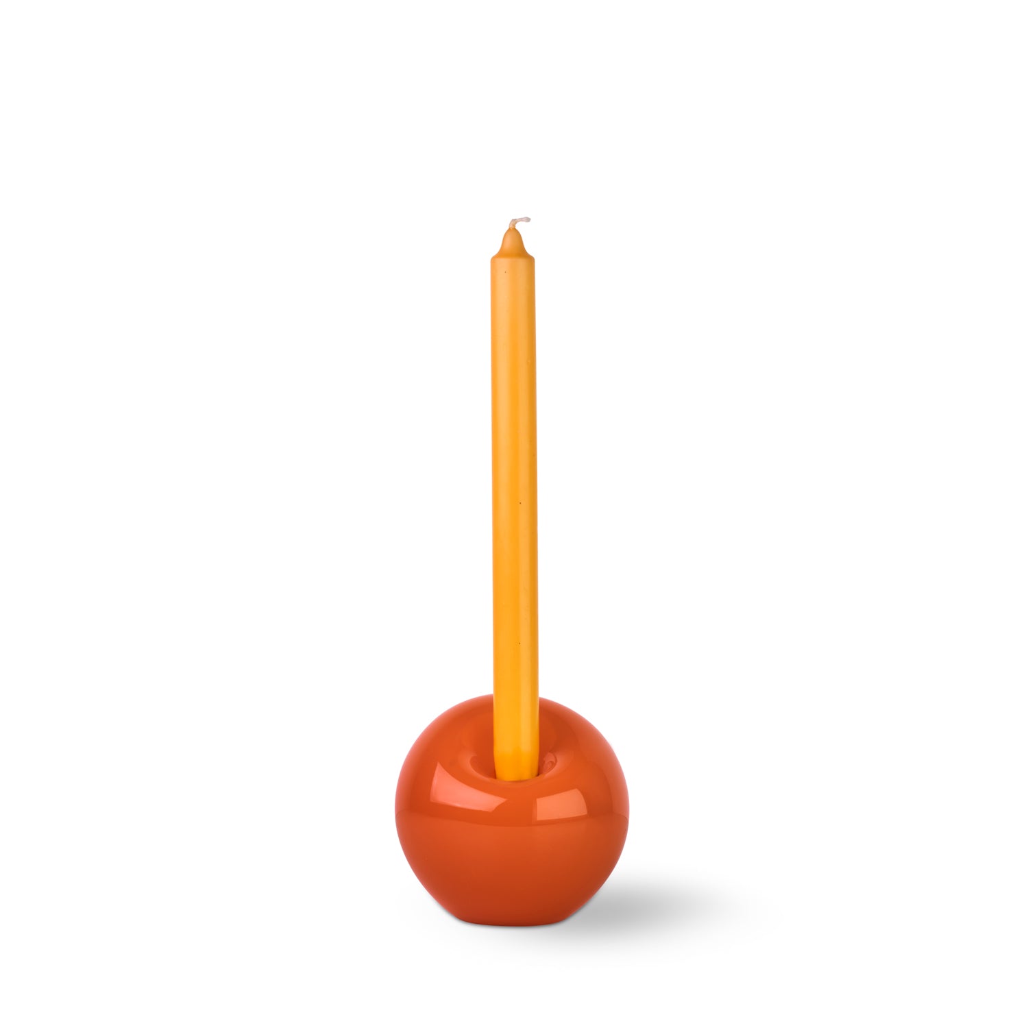 Candleholder Atol small orange-red